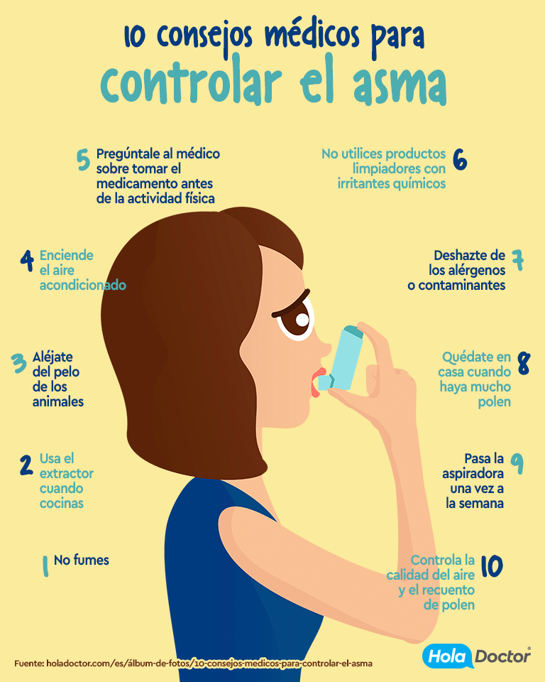 10 recomendaciones si sufres de asma