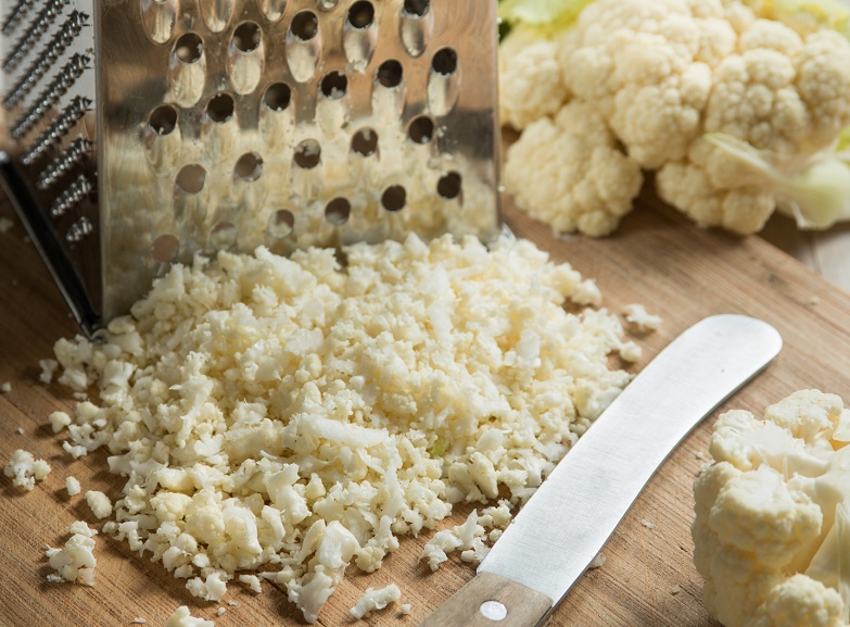 Dieta keto: receta de arroz de coliflor ¡delicioso! - 1. Procesa la coliflor